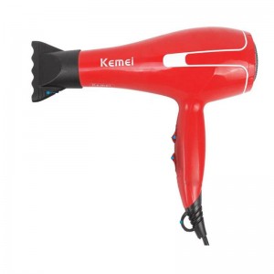 Secador 8888 KM com difusor 1800W, secador de cabelo Kemei KM-8888, para modelar, para profissionais, 3 níveis de temperatura