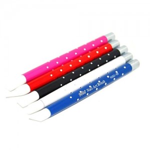  Brush set 5pcs silicone colored pen with rhinestones
