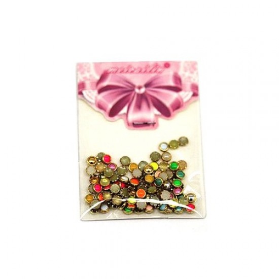 Piedras de colores en un marco-59822-China-Diamantes de imitación para uñas
