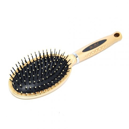 Massage comb oval gold, 57879, Hairdressers,  Health and beauty. All for beauty salons,All for hairdressers ,Hairdressers, buy with worldwide shipping