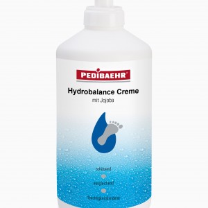 Hydro balance foot cream 500ml dispenser Pedibaehr for the care of dehydrated feet