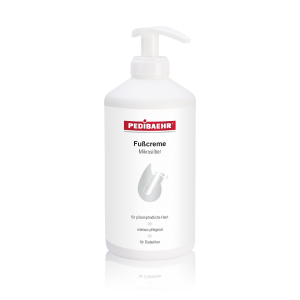  Crème pour les pieds avec distributeur microsilver 500 ml Pedibaehr pour le soin des peaux sèches et sensibles