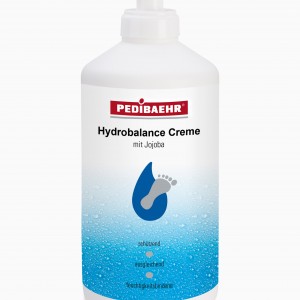 Dispensador Hydro balance foot cream 500ml Pedibaehr para o cuidado dos pés desidratados