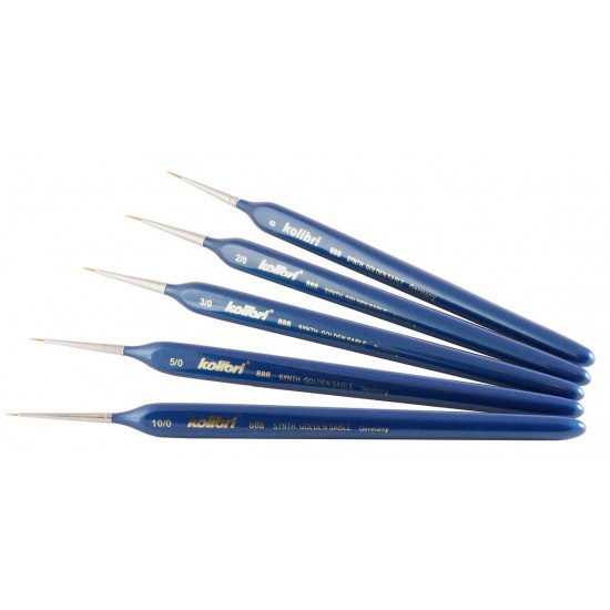 Set of brushes Kolibri 888 synthetics, 5 pcs-tagore_170007-TAGORE-Airbrushes