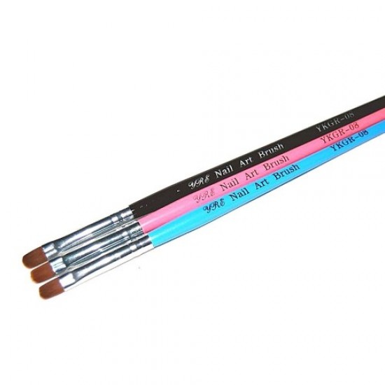 Gel brush black handle semicircular bristle №8-59170-China-Brushes, saws, bafs