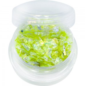  Mica in a jar is YELLOW. Full to the brim and convenient for the master container. Factory packaging