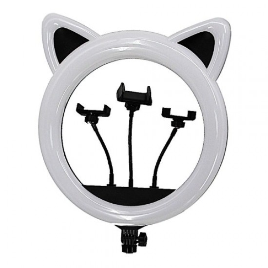 Pierścień lampy LED Lampka LED RK-45 pierścień Panda 3D trzy podstawki pod telefon (statyw w zestawie)-60882-Поставщик-sprzęt elektryczny
