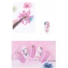 Um conjunto de flores secas coloridas em um recipiente 12 cores 061-19308-Ubeauty-Decoração e design de unhas