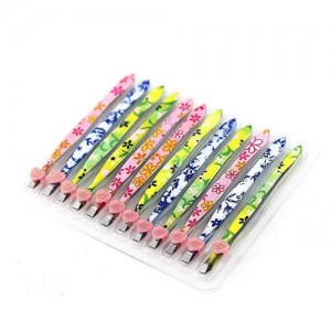  Eyebrow tweezers 12pcs/pack (flowers #2)