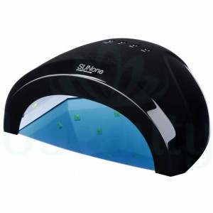 Lampe zur Polymerisation von Gelen, Polygelen, Nagelverlängerung Sun One schwarz UV LED 48W/24W. San 1