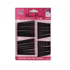 100pcs invisible hair clips on a sheet