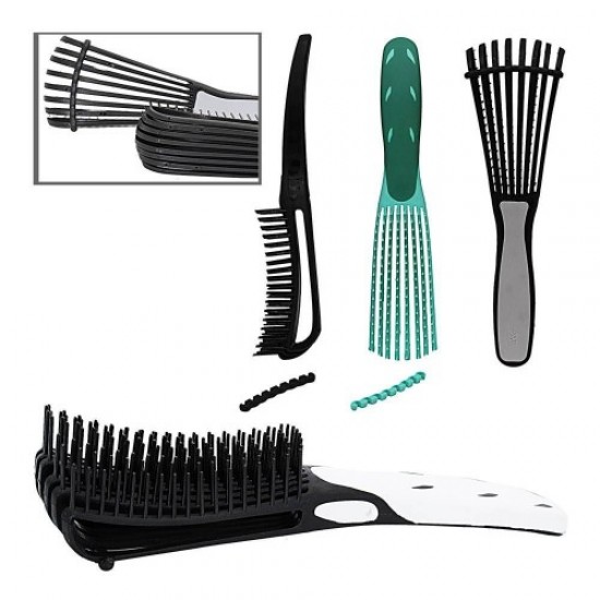 Antistatic blow-through comb for thick hair with spacer (transformer), 57702, Hairdressers,  Health and beauty. All for beauty salons,All for hairdressers ,Hairdressers, buy with worldwide shipping