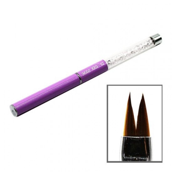 Folding paintbrush (lilac with decor), 59022, Nails,  Health and beauty. All for beauty salons,All for a manicure ,Nails, buy with worldwide shipping