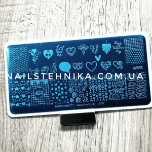 Stamping plate Born Pretty BP-L008 Valentines Day