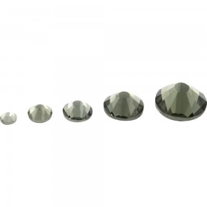  Камені сварівське скло різного розміру ГРАФІТ 1440 шт.