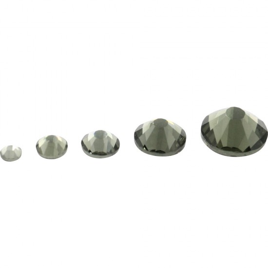 Pierres Swarovski en verre de différentes tailles GRAPHITE 1440 pcs.-19012-Ubeauty-Strass pour les ongles