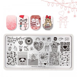 Stamping plate Born Pretty BP-L004 Valentines Day