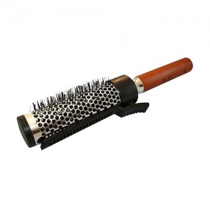  Round comb for blowing styling with a clip