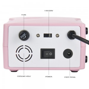 Professional device for manicure and pedicure ZS-701 65W 45000 rpm Pink