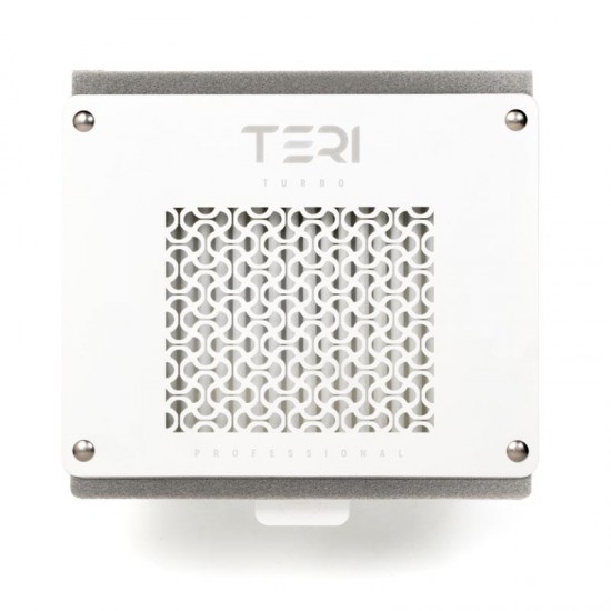 Capuche de manucure Teri Turbo dépoussiéreur à ongles intégré professionnel avec filtre HEPA (maille en acier inoxydable blanc)-952734479-Teri-Aspirateurs TERI pour manucure n ° 1