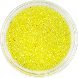  Paillettes dans un pot JAUNE Plein à ras bord contenant pratique pour le maître Emballage d'usine