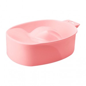Ванна для размягчения кутикулы, маникюрный инструмент, для ногтей рук, компактная, розовая