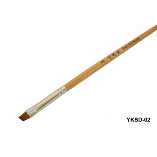 Escova com cabo de madeira oblíquo YKSD-02-58999-China-Pincel