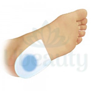 Comfort heel pad, silicone, with blue soft insert, size 38-40 (M)