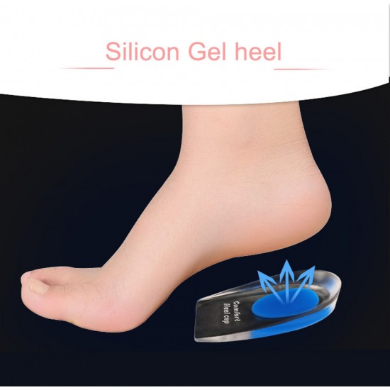 Silikonowa wkładka do pięty Spur Foot Pain Masażer do stóp Pielęgnacja Wkładki do połowy pięty Zwiększenie wysokości-P-08-05-Foot care-Wszystko do manicure