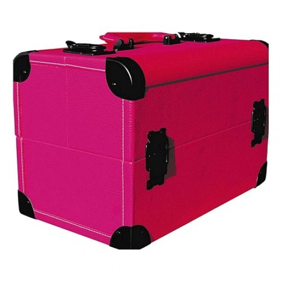 Mala de viagem de alumínio 3622 rosa-61032-Trend-Malas de mestre, bolsas de manicure, bolsas de cosméticos