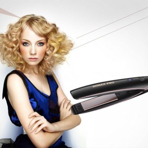  Ferro de engomar Sonax Pro MS 3100, pinça profissional, alisador de cabelo, design elegante e ergonómico, cabo giratório, aquecimento rápido