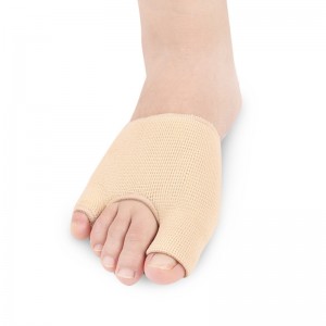 Bandagem de nylon com inserção de gel para deformidade do pé em hálux valgo