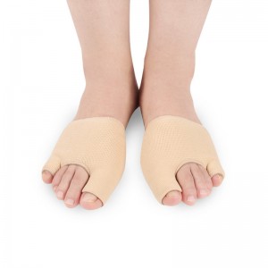Bandagem de nylon com inserção de gel para deformidade do pé em hálux valgo
