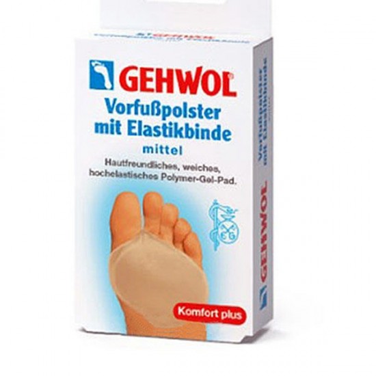 Protective gel pad for metatarsal made of gel polymer and elastic fabric (medium size) / 1 PC - Gehwol Vorfubpolster mit Elastikbinde, 187634, Subology,  Health and beauty. All for beauty salons,All for a manicure ,Subology, buy with worldwide shipping