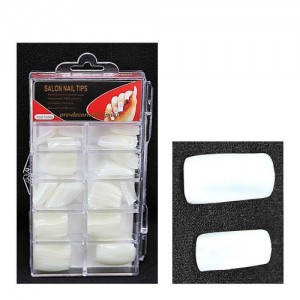  100pcs faux ongles (mat/transparent)