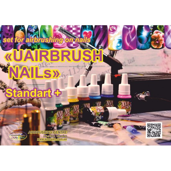 UAIRBRUSH NAILS STANDART+ set-tagore_UN-S1-TAGORE-Airbrush für Nägel Nail Art