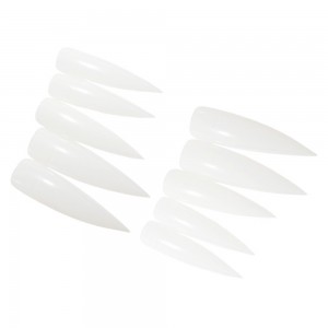  Set de puntas stiletto blancas 12 uds. SL-5C,KOD025-T02925