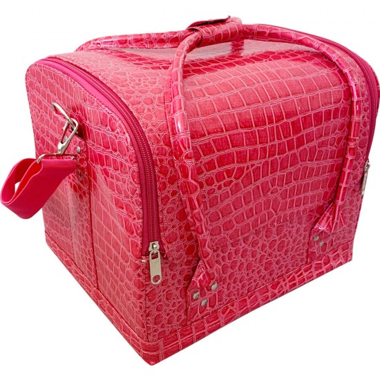 Eco-leather manicure case 25*30*24 see PINK CROCODILE, MIS1500, 17498, All for nails,  Health and beauty. All for beauty salons,All for a manicure ,All for nails, buy with worldwide shipping