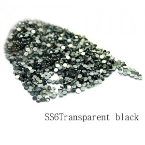  Swarovski kristallen (SS6Transparant zwart) 1440st