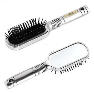  Massage comb with mirror