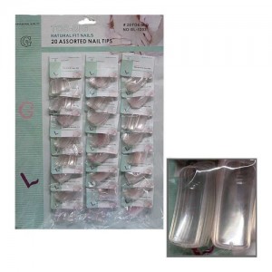  Dicas por folha 24pcs GL-1203 transparente