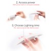 UV-Taschenlampe SUN mini Wird mit jedem Handy-Ladegerät oder einer Powerbank betrieben-17746-SUN-Lampen voor nagels