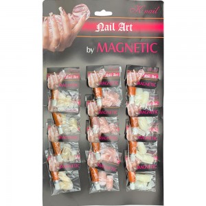  Price for 12 sachets. Sheet with decorative SQUARE false nails Knail by MAGNETIC ,