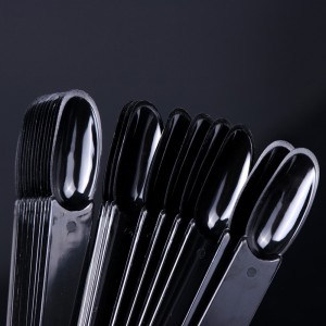  Almond fan for 32 nails BLACK -(5311)