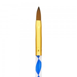  Пензлик великий 21 см для акрилу з крученою ручкою в тубусі №3 -(2881)