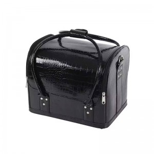 Bolsa organizadora grande, para manicurista, peluquero, maquillador, lacado, negro