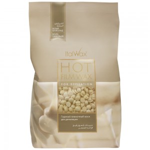  Cire italienne pour l'épilation ItalWax en granules 1 kg. CHOCOLAT BLANC