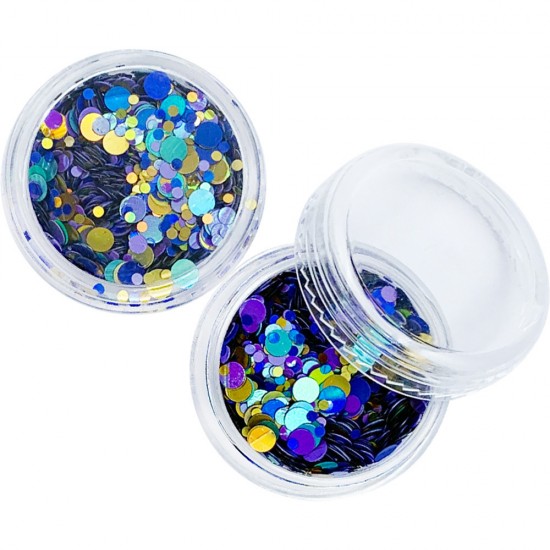 Confetti in a jar circle FLOWERS, LAK1000, 18954, Confetti,  Health and beauty. All for beauty salons,All for a manicure ,All for nails, buy with worldwide shipping