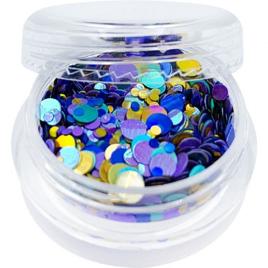Confetti in a jar circle FLOWERS, LAK1000, 18954, Confetti,  Health and beauty. All for beauty salons,All for a manicure ,All for nails, buy with worldwide shipping