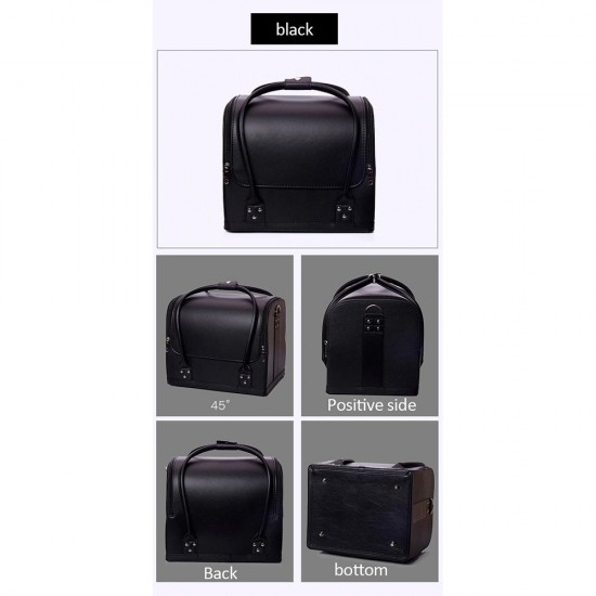 Eco-leather manicure case 25*30*24 cm soft BLACK, MIS1500, 17499, All for nails,  Health and beauty. All for beauty salons,All for a manicure ,All for nails, buy with worldwide shipping